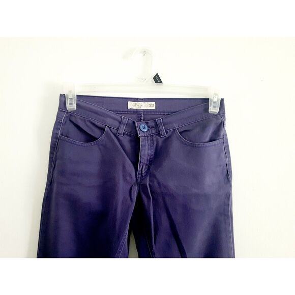 PAZZO Womens Ankle Low Rise AB Purple Skinny Casual Womens Pants W28 - Picture 4 of 9